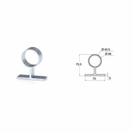 εξωτερική στήριξη κολώνας Φ50 (κωδικός: 2039)