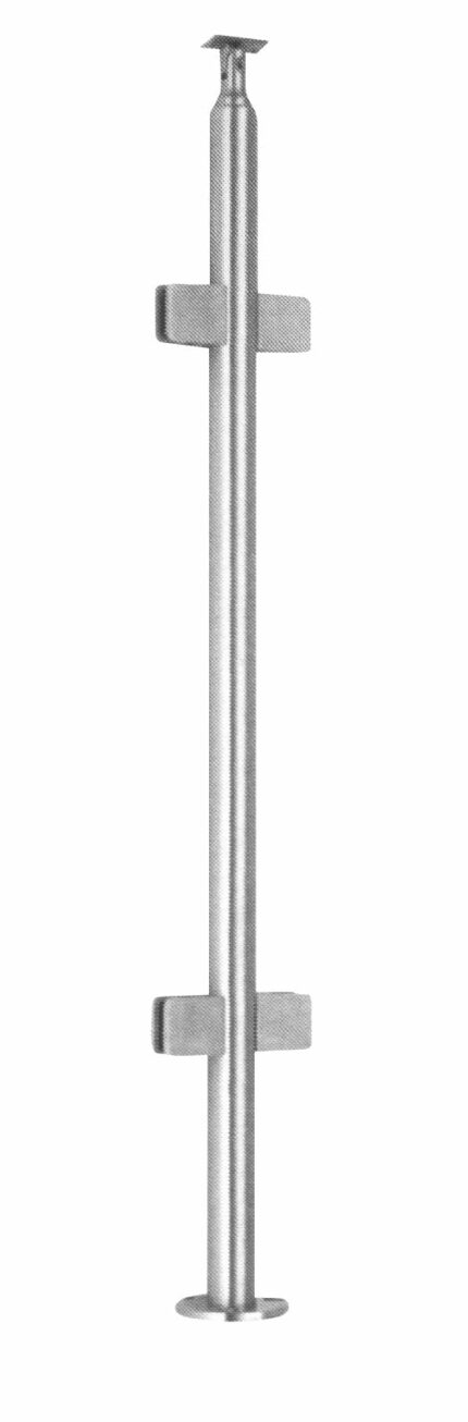 Ορθοστάτης για τζάμι διπλός (κωδικός: INOX 022)