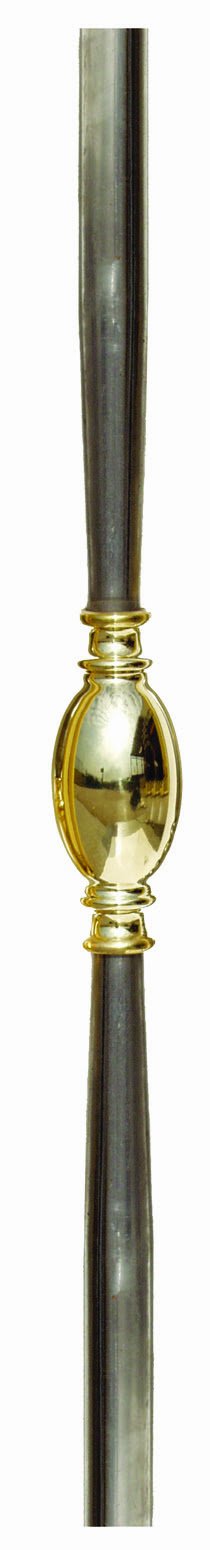 Σωληνωτό ακρόσκαλο με μπρούτζινη ροζέτα